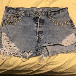 Levis cut off shorts